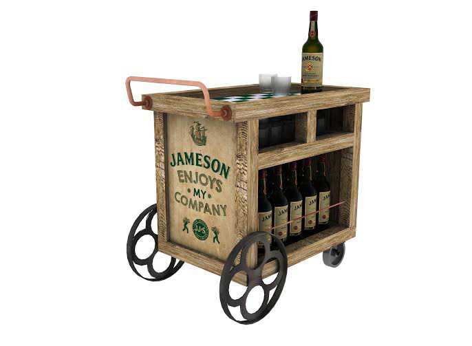 Whiskey Jameson regaló 30 originales y atractivos bares móviles