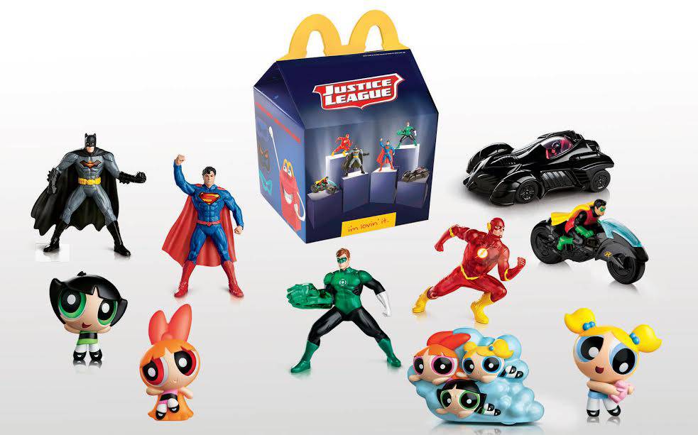 Los superhéroes estarán en la Cajita Feliz de McDonald’s durante el mes de octubre