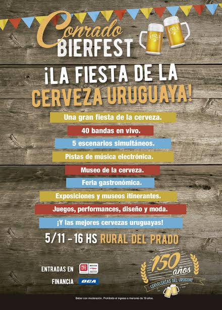 La Conrado BierFest convertirá el predio de la Rural del Prado en un gran pueblo cervecero