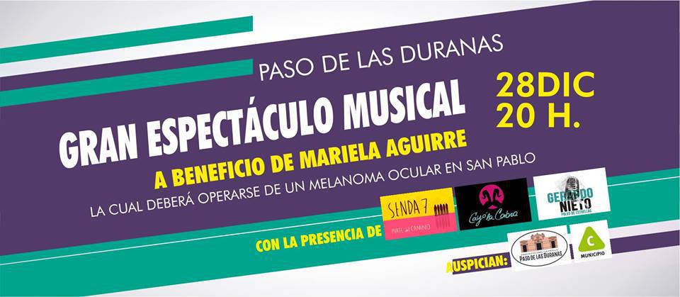 Gran Espectáculo Musical a Beneficio en Paso de las Duranas