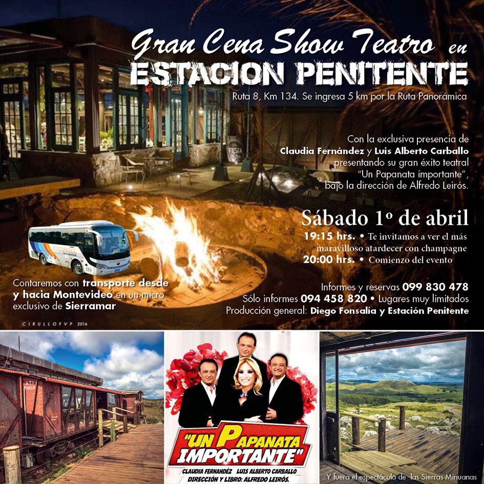 Claudia Fernández y Luis A. Carballo harán explotar de alegría la Estación Penitente en una gran Cena Show Teatro