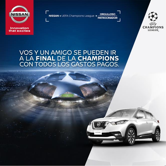 Nissan Uruguay invita a cuatro hinchas a la final de la UEFA Champions League