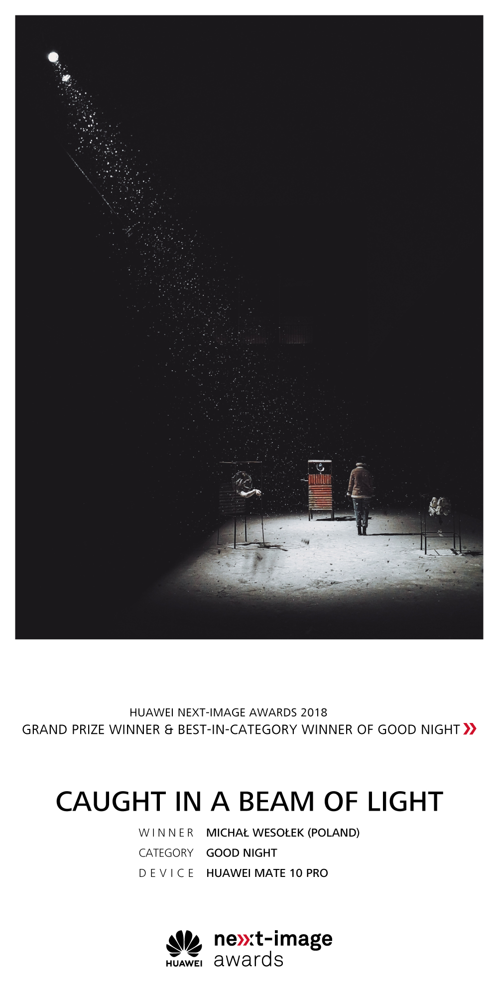 HUAWEI anuncia al ganador del Gran Premio de US$ 20.000 de entre 400.000 fotografías de la  segunda edición de los premios NEXT-IMAGE