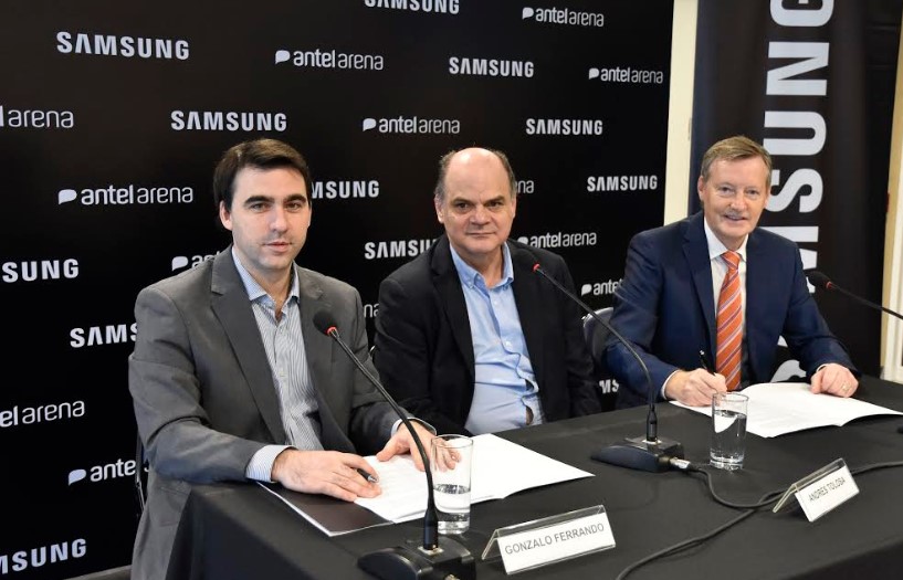Samsung Uruguay sella alianza estratégica con ANTEL por sponsoreo de Antel Arena