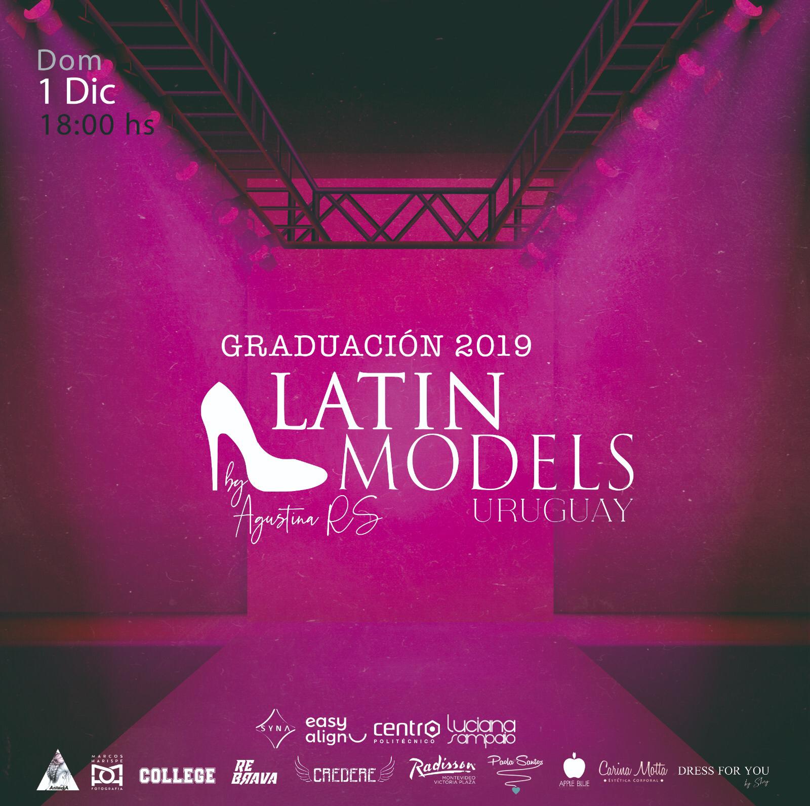 La Escuela de Modelos Latín Models Uruguay tendrá su cierre de cursos este domingo en el Radisson