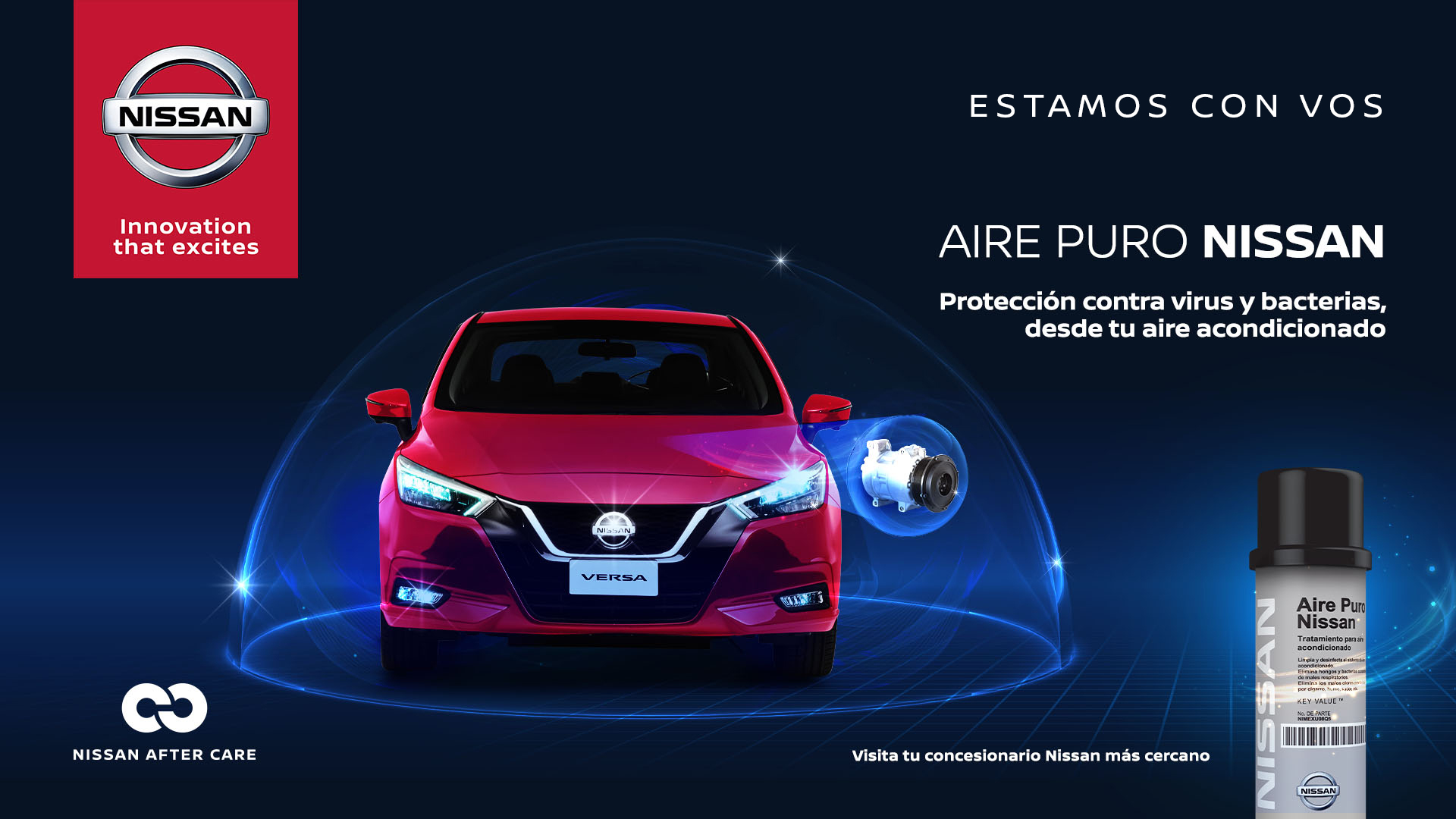 Nissan cuenta con “Aire Puro”, el producto para mantener vehículos libres de hongos y bacterias