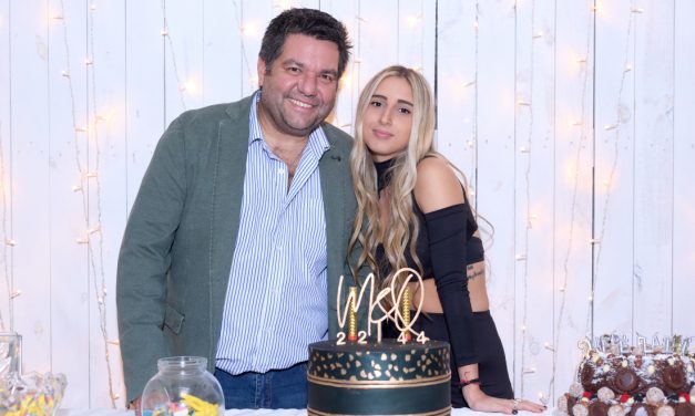 Cumpleaños de Quique Arezo y Micaela Duarte con presencias destacadas del Partido Nacional