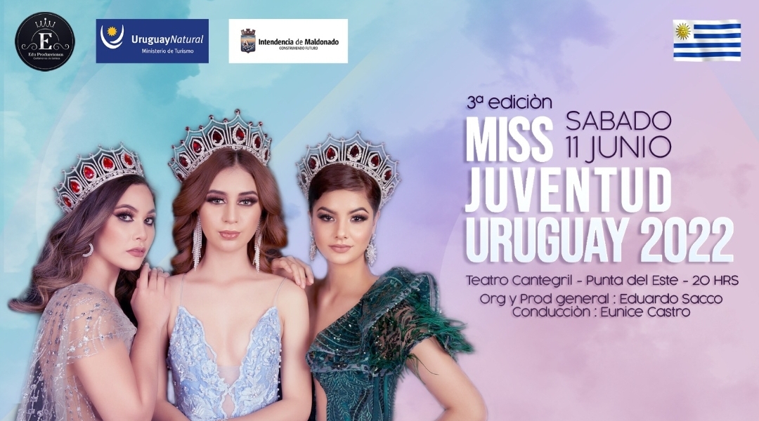 Éste sábado se realizará la 3a edición de Miss Juventud Uruguay