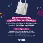 Tote Bags Navideñas en BAS: tu diseño y creatividad pueden ser premiados