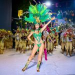 Con Giannina Silva presente, Melo explotó de alegría en el arranque del Carnaval