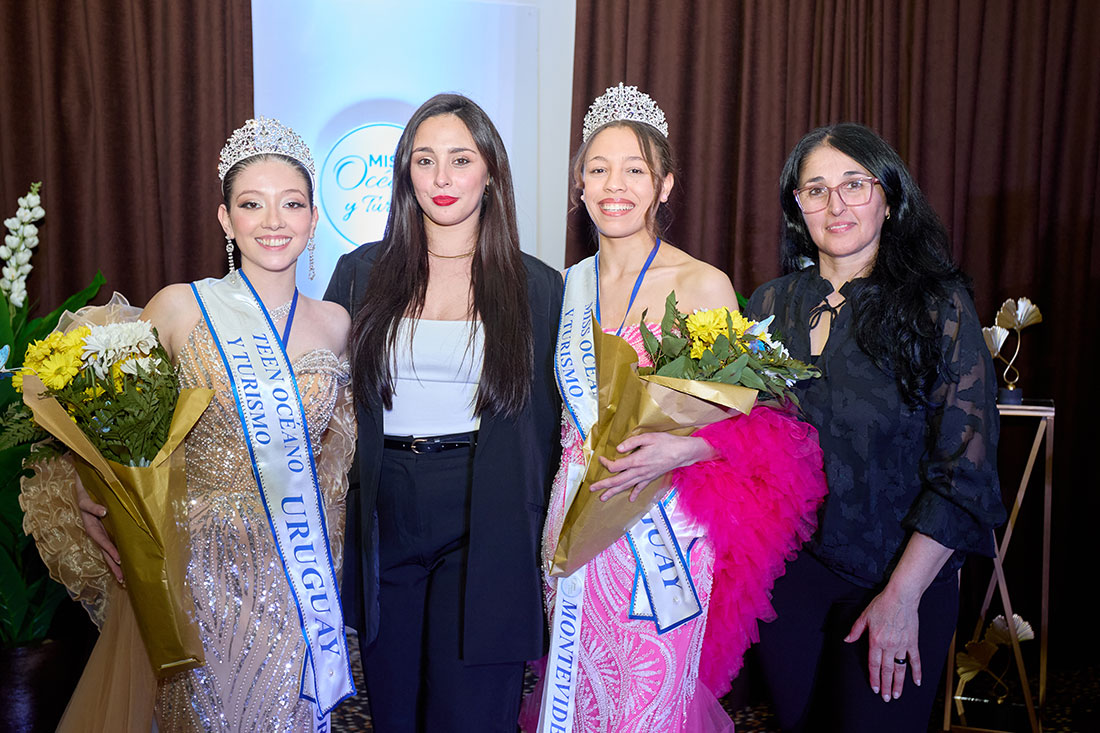 ¡Rumbo a la corona internacional! Avril Suárez y Micaela Vidal son las grandes triunfadoras de Miss Océano y Turismo URUGUAY 2027